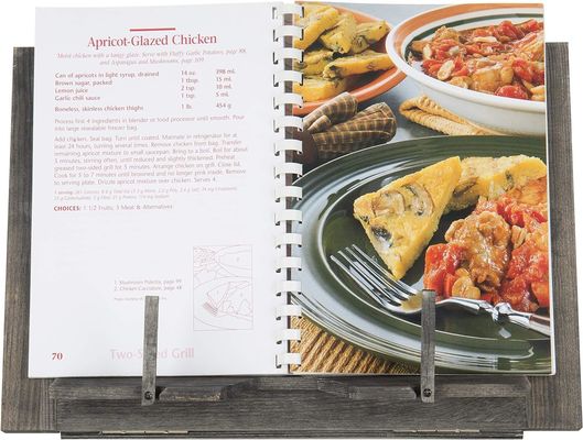 Anpassungsgröße Klappregal für verstellbare Lesebücher Rezept Binder Tablet-Halter