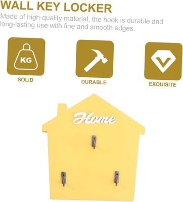 Eintrittsraum Schlammkammer Briefkasten und Schlüsselregal mit Holzspangen in Naturholzfarbe