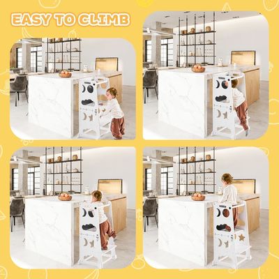 Wohnzimmermöbel Kinder Küche Stufenhocker zum Lernen Stehturm