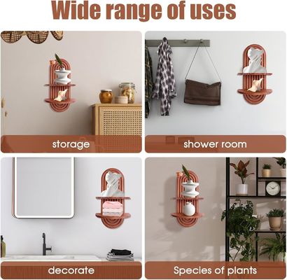 Regenbogenbogenregal für Wandlager und schwimmende Regale auf Holzregal