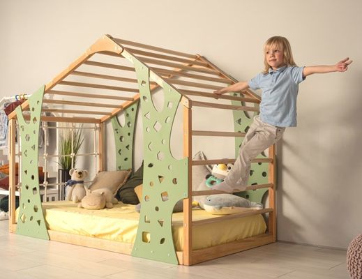Montessori Fitnessstudio Bett Jungle Fitnessstudio Kleinkindbett Indoor Playhouse Plattformbett Nach Wunsch