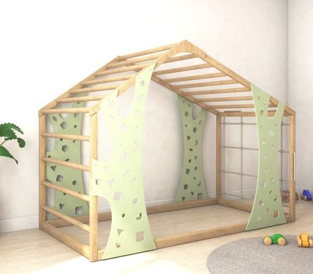 Montessori Fitnessstudio Bett Jungle Fitnessstudio Kleinkindbett Indoor Playhouse Plattformbett Nach Wunsch