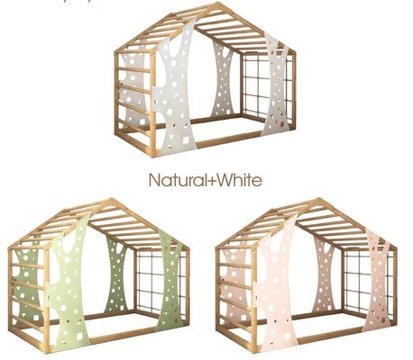 Montessori Fitnessstudio Bett Jungle Fitnessstudio Kleinkindbett Indoor Playhouse Plattformbett Nach Wunsch