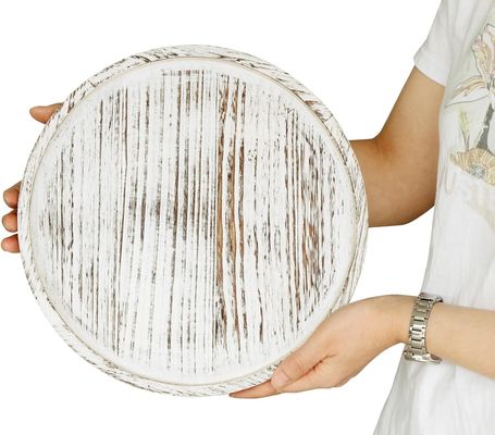 Zahl der Ebenen Einfach 12 "rustikalem Holzdekorationstisch für Farmhouse Coffee Tab