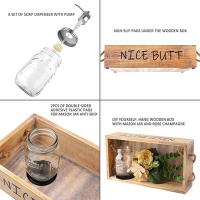 Holz-Industrie-Lebensmittelbehälter für Brot, Obst und Wohnkultur Handgefertigt