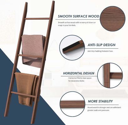 Hausgeräte Holzleiter Regal Dekorative Deckenleiter für die Badezimmerlagerung