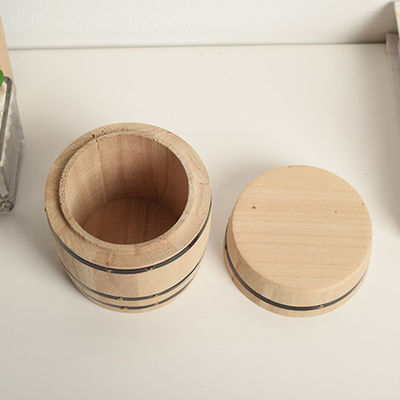 Holz-Behälter in einfacher Farbe, angepasst an Ihre Vorlieben