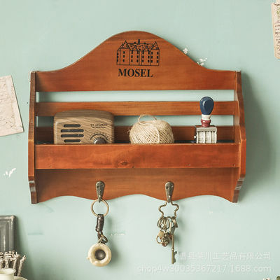 Schlüsselhalter für Holzregale und Eingangspost-Organisator für Wandmontage