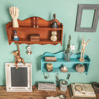 Schlüsselhalter für Holzregale und Eingangspost-Organisator für Wandmontage