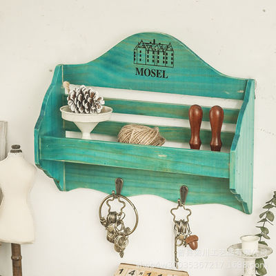 Schlüsselhalter für Holzregale und Eingangspost-Organisator für Wandmontage