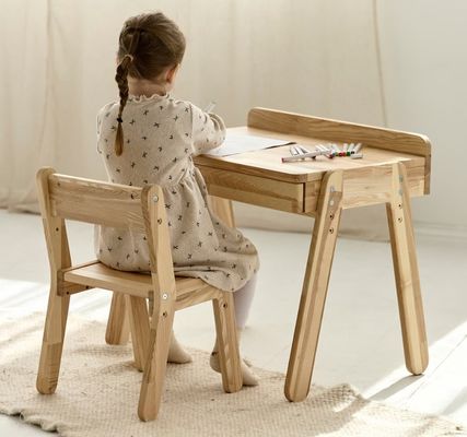 Kinderzimmer Set hohe Menge Holz Kinder Schreibtisch und Stühle für Montessori Möbel