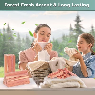 Ordnen Sie Ihre Schränke und Schubladen mit aromatischen Zedernblöcken in gewöhnlicher Größe oder nach Maß