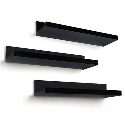 Moderne Wanddekorative Schwebende Regale MDF kundenspezifische Farbwandmontierte Anzeigestelle