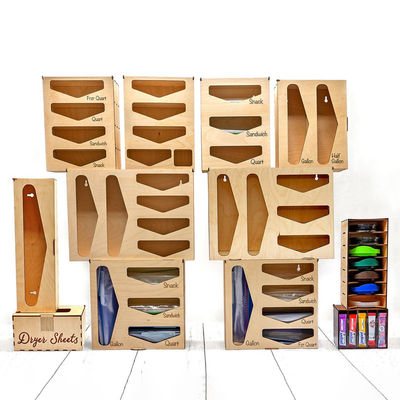 Bequemer Hinged Deckel Baggie Organisator Custom Printing für alle Ihre Speicherlösungen