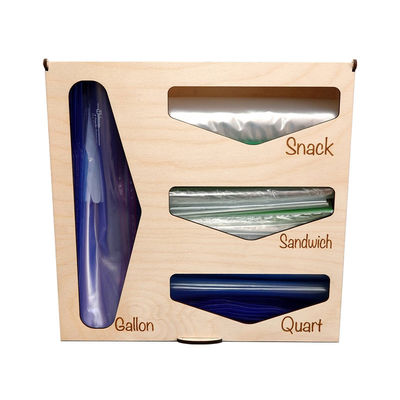 Bequemer Hinged Deckel Baggie Organisator Custom Printing für alle Ihre Speicherlösungen