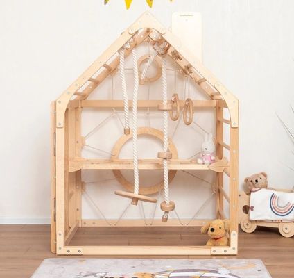 Mobile Kleinkinder-Kletterstudio mit Druck und Wahl Waldorf Seil Zubehör