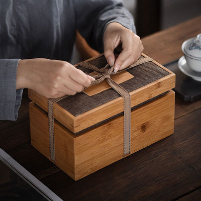 Natürliche und sichere Material Design Bambus Box mit Band Tie Industrie Geschenk Handwerk