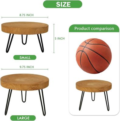 Postverpackung Y Runder Holzpflanzenstand für moderne Innenräume