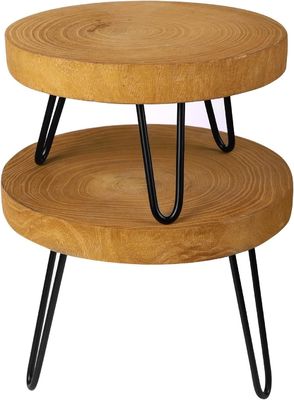 Postverpackung Y Runder Holzpflanzenstand für moderne Innenräume