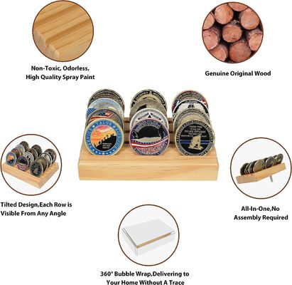 4x6x1 Zoll Militärische Herausforderung Münzhalter Display Stand Rack für benutzerdefinierte Größe Münzen