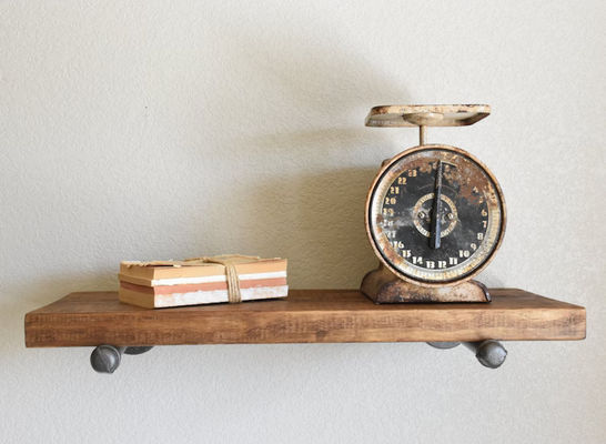 Innenräumliche Hanger Schwimmschrank Wand Holzregal für Mikrowellenherde Rustikaufstellregal