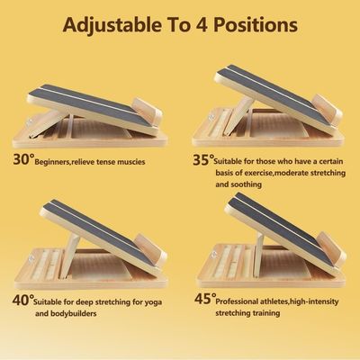 Verstellbares Neigungsbrett für das Strecken der Waden und die Flexibilität der Knöchel