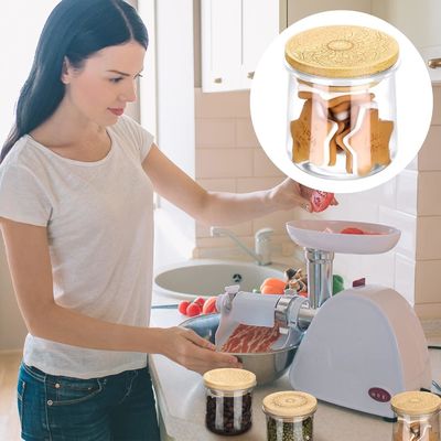 Frischer Stil 12 Stück Holz Flaschen für Kerzen Glas Joghurt Flasche Deckel Deckel Holz