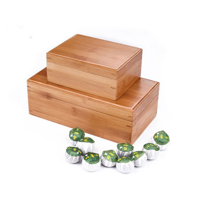 Handgefertigte, biologisch abbaubare Bambus-Lagerbox Geschenkhandwerk Kisten Bambus oder benutzerdefiniertes Holz