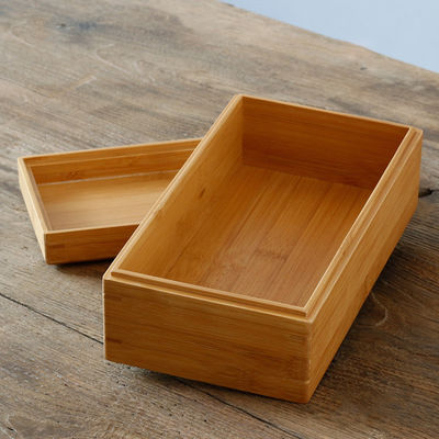 Handgefertigte, biologisch abbaubare Bambus-Lagerbox Geschenkhandwerk Kisten Bambus oder benutzerdefiniertes Holz