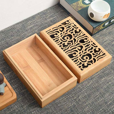 Mehrfachverwendbare, umweltfreundliche Bambus-Holzgeschenkbox aus massivem Holz für individuelle Werbeaktionen