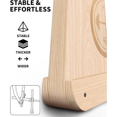 Nicht rutschfähiges Handgelenk Holz Deadlift Barbell Jack für Krafttraining Bar Stand kundenspezifisches Logo
