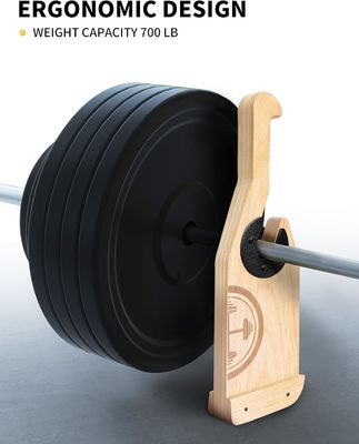 Nicht rutschfähiges Handgelenk Holz Deadlift Barbell Jack für Krafttraining Bar Stand kundenspezifisches Logo