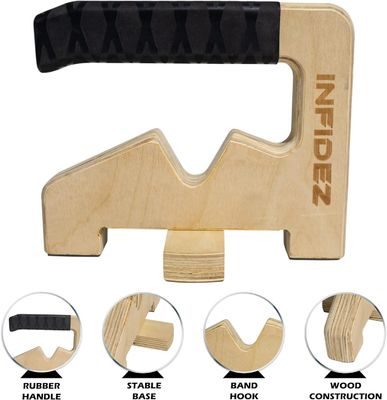 Holz-Handgriffe, Widerstandsbandhalter und Schlittschutzgeräte für Kalisthenik