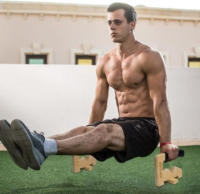 Holz-Handgriffe, Widerstandsbandhalter und Schlittschutzgeräte für Kalisthenik