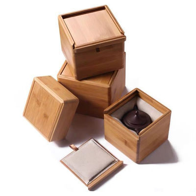 Material Struktur Massivholz Handgefertigt Rechteck Knick Knacks Schmuck Bambus Geschenkbox