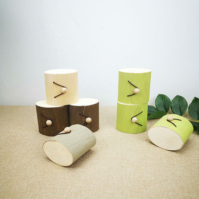 Nach Maß Größe Quadrat Dekorativ Leer Weihnachts Natur Birke Holz Rinde Geschenkverpackung