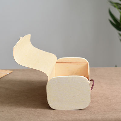 Nach Maß Größe Quadrat Dekorativ Leer Weihnachts Natur Birke Holz Rinde Geschenkverpackung