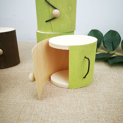 Nach Maß Größe Quadrat Dekorativ Leer Weihnachts Natur Birke Holz Rinde Geschenkverpackung