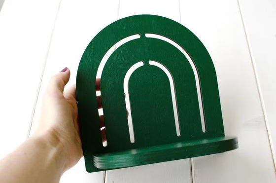 Regenbogen Holz Wand hängende Dekoration Kleine Pflanzen Displayregal für Wohnzimmermöbel