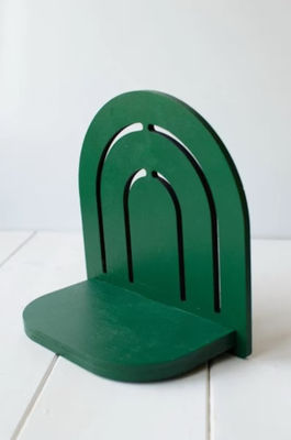 Regenbogen Holz Wand hängende Dekoration Kleine Pflanzen Displayregal für Wohnzimmermöbel