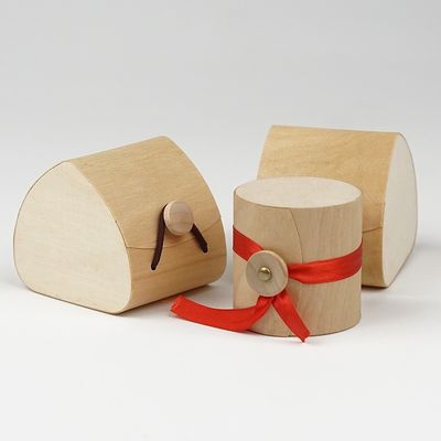 Handgefertigte runde, weiche Birkenrinde aus Holz, Geschenkschachtel mit anderen Druckvorrichtungen