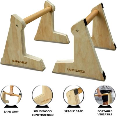 20x12 Zoll Holzparallettes und Push Up Bars für nicht rutschfähige Gymnastik Handstand-Training