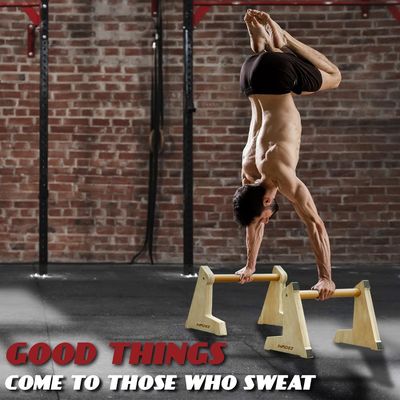 20x12 Zoll Holzparallettes und Push Up Bars für nicht rutschfähige Gymnastik Handstand-Training