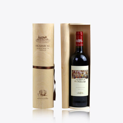 Unfertige Holzgeschenkboxen mit handwerklicher Birkenrinde Weinbox Verpackung in natürlicher Farbe