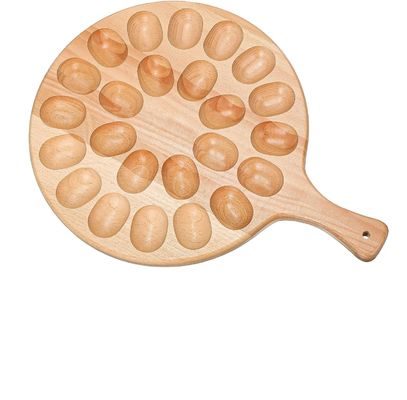 Holz-Devilled-Ei-Platte und Charcuterie Board für Ostern Weihnachten Funktionsdesign