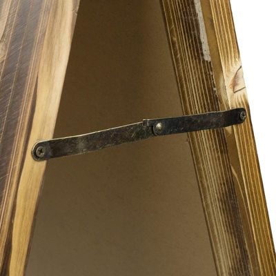 Verbrannte Holz-Doppelseitige Stehende Chalkboard für Cafés und Restaurants Menü