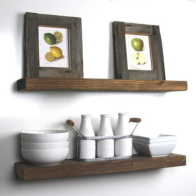Moderne Holz-Floating Shelf für das Wohnzimmer