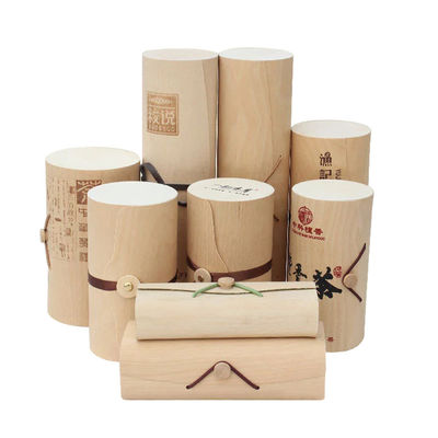 Custom unfertige weiche Holz Birke Rinde handgefertigte Käse Kuchen Verpackungskiste zum Geschenk