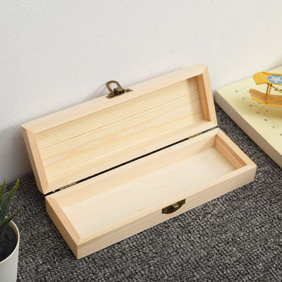 Passiertes Kieferholz-Flip-Stift-Gehäuse zum Organisieren von Schreibwaren und Accessoires