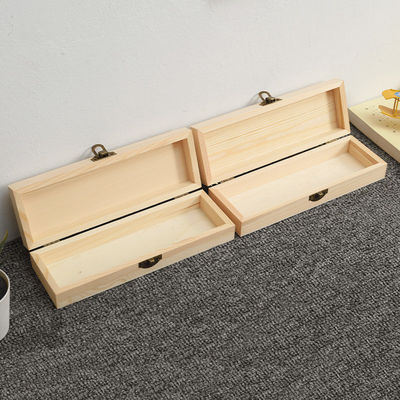 Passiertes Kieferholz-Flip-Stift-Gehäuse zum Organisieren von Schreibwaren und Accessoires